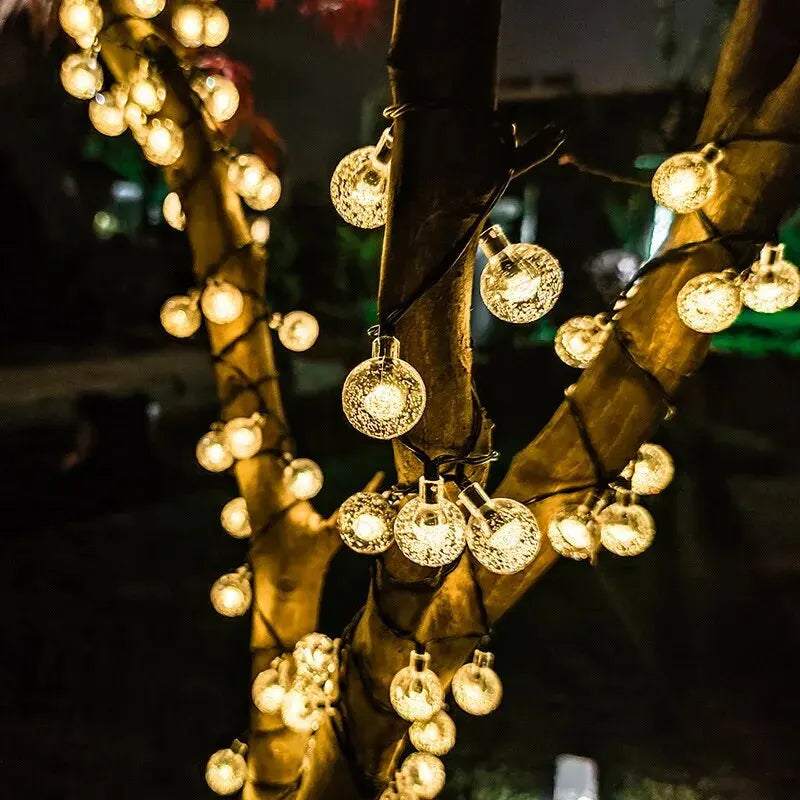 Solar Crystal Ball Fairy String Lights