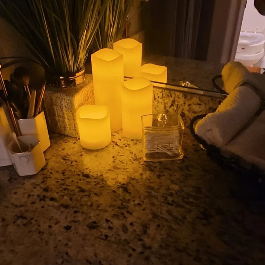 Flameless Flickering LED Candles