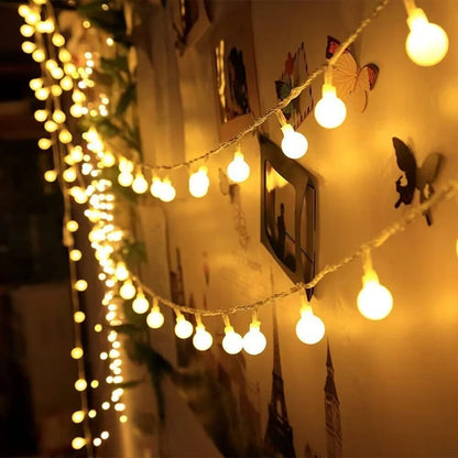 Led Globe String Lights Battery Operated Fairy Light