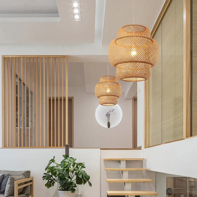 Bamboo Ceiling Pendant Lamp