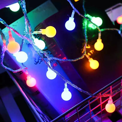 Battery Power Ball LED String Lights Garland Lights